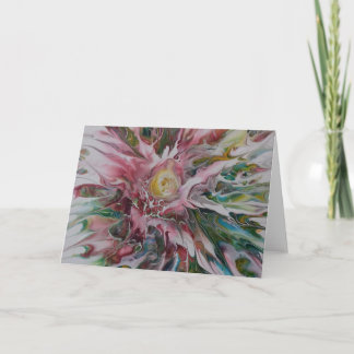 Carte de voeux Floral abstrait