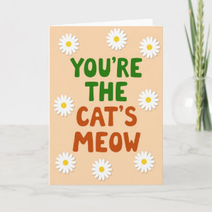 Carte de vœux Floral Cats Meow