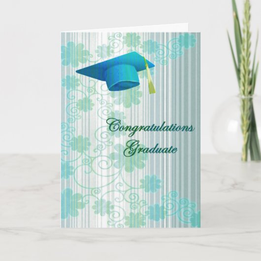 Carte de voeux Floral Graduation (Devant)