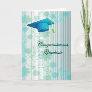 Carte de voeux Floral Graduation