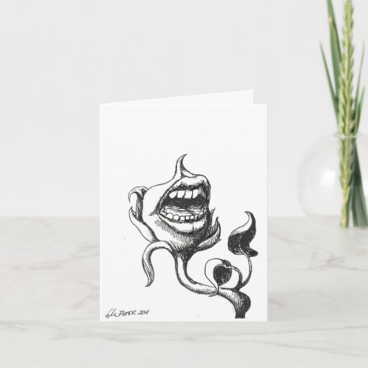 Carte de voeux Floral Plaintes (Devant)