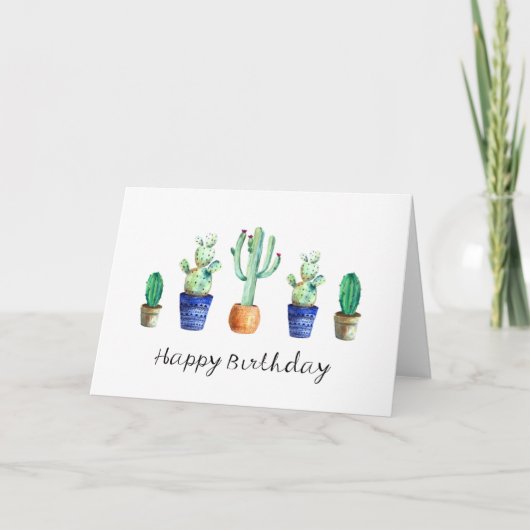 Carte de voeux Floral pour l'anniversaire (Devant)
