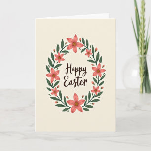 Carte de Vœux Floral Printemps