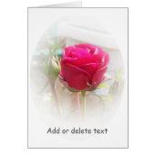 Carte de voeux Floral Rose Rosebud (Devant)