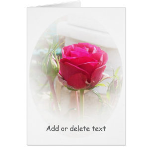 Carte de voeux Floral Rose Rosebud