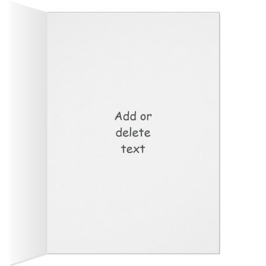 Carte de voeux Floral Rose Rosebud (Intérieur (Droit))