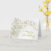 Carte de voeux Floral sur mesure (Fleur jaune)