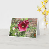 Carte de voeux florale (Fleur jaune)