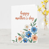 Carte de vœux florale aquarelle (Fleur jaune)