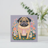 Carte de voeux florale Boho Carlin "Your Are Magic (Debout devant)