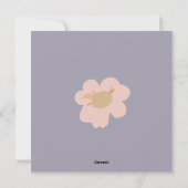 Carte de voeux florale Boho Carlin "Your Are Magic (Dos)