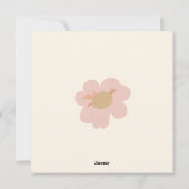 Carte de voeux florale Boho Carlin "Your Are Magic (Dos)