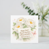 Carte de vœux florale coréenne de Pâques (Debout devant)