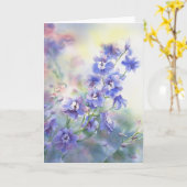 Carte de voeux florale d'aquarelle (Fleur jaune)