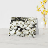 Carte de voeux florale de fleur de cornouiller (Fleur jaune)