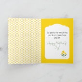 Carte de vœux florale de printemps pour maman (Intérieur)