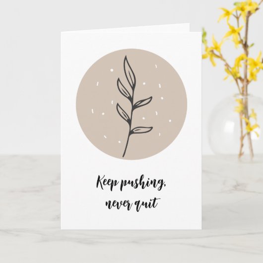 Carte de vœux florale de style boho avec un design (Fleur jaune)