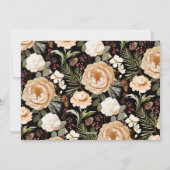 Carte de voeux florale d'hiver (Dos)