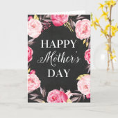 Carte de voeux florale du jour de mère du tableau (Fleur jaune)