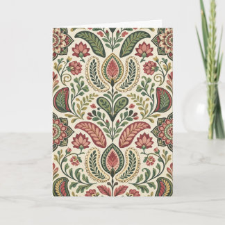 Carte de vœux florale élégante vintage |