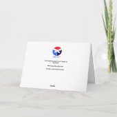 Carte de voeux florale imprimée à partir de l'oeuv (Dos)