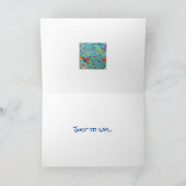 Carte de voeux florale imprimée à partir de l'oeuv (Intérieur)