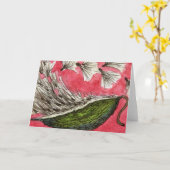 Carte de voeux florale "Milkweed Pod" (Fleur jaune)