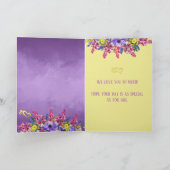 Carte de voeux florale Personnaliser (Intérieur)