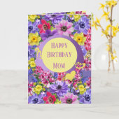 Carte de voeux florale Personnaliser (Fleur jaune)