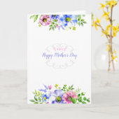 Carte de vœux florale pour la fête des mères (phot (Fleur jaune)