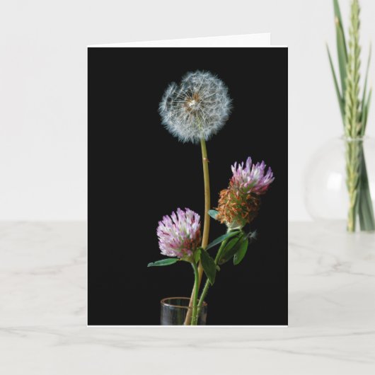 Carte de voeux florale prête à personnaliser (Devant)