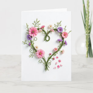Carte de Vœux Floraux Sincères