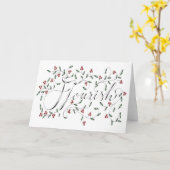 Carte de voeux florissante (Fleur jaune)