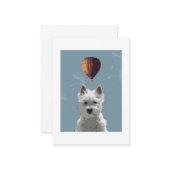 Carte de voeux flottante gratuite (Devant/Arrière en situation)