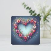 Carte de voeux "Flourver dans son amour" (Debout devant)
