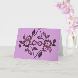 Carte de voeux Flower