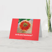 Carte de voeux Flower (Dos)