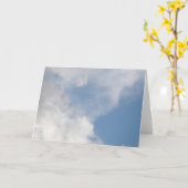 Carte de voeux Fluffy Clouds (Fleur jaune)