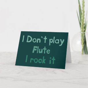 Carte de voeux Flute Rock It