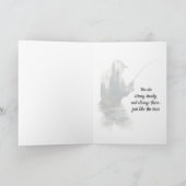 Carte de vœux "Flyfisherman Double Exposure" (Intérieur)