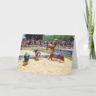 Carte de voeux Flying Pig