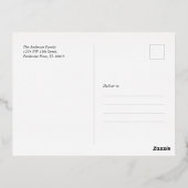 Carte de voeux Foil de Noël de Noël de Noël (Verso)