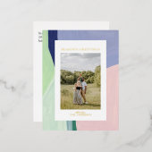 Carte de voeux Foil de Noël de Noël de Noël (Recto/Verso)