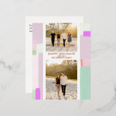 Carte de voeux Foil de Noël de Noël de Noël (Recto/Verso)