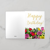 Carte de voeux Foil Foil Anniversaire (Mise à l'extérieur)
