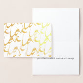 Carte de voeux Foil LOVE (Affichage)