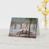 Carte de voeux "Fontaines de la jeunesse" (Fleur jaune)