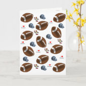 Carte de voeux football (Fleur jaune)