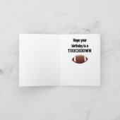 Carte de voeux Football Design (Intérieur)