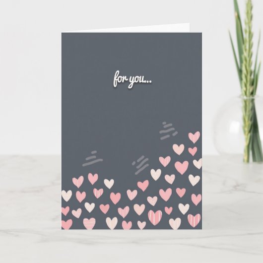 Carte de vœux For You Hearts (Devant)